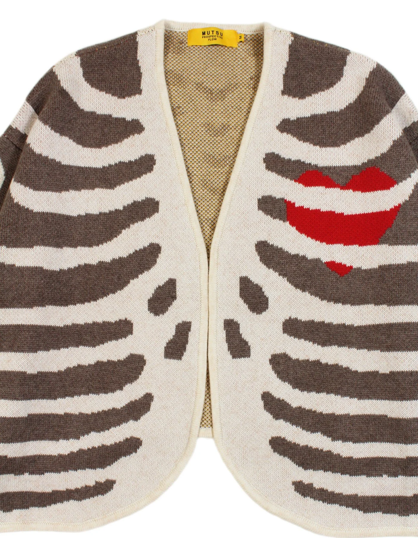 RIB CAGE KIMONO SWEATER - BROWN | Prospective Flow | Japanese